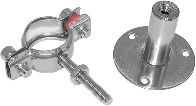 Beduan 1.5 Inch Stainless Steel Pipe Support Wall Ceiling Mount Pipe Strap - Image 6