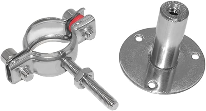 Beduan 2 Inch Stainless Steel Pipe Support Wall Ceiling Mount Pipe Strap Clamp - Image 2