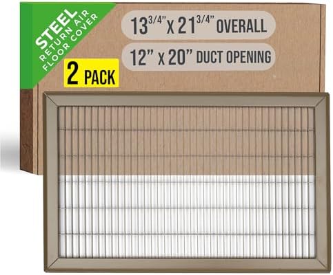 Fits 12x20 and 20x12 Duct Opening | Return Air Floor Grille by Handua | by Handua