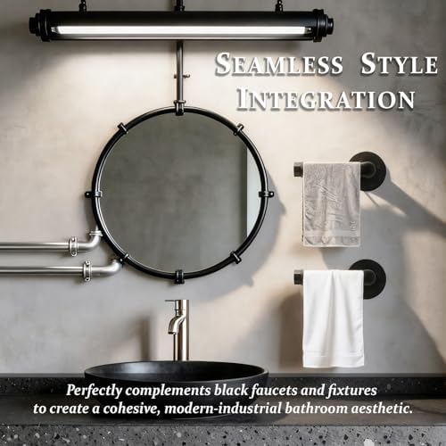 Industrial Pipe Toilet Paper Holder, Heavy Duty Rustic Iron Rack - Image 4