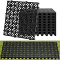 10 Pcs 15.7" x 15.7" Heavy Duty Ground Protection Mats, Interlocking Non-Slip by Nalwort