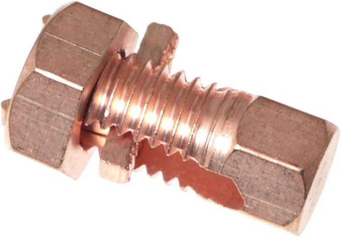 RLECS 4pcs TJ-10 Copper Open Bolt Wire Clamp Power Fittings are Used to - Image 3