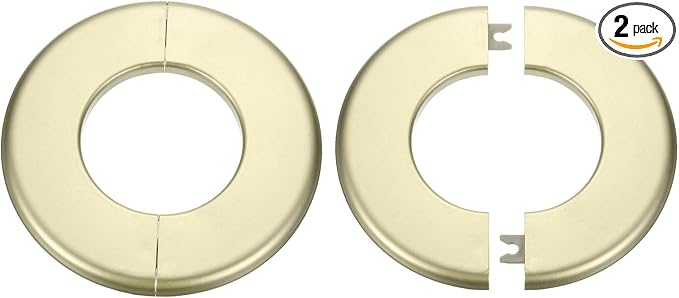 HARFINGTON 2pcs Wall Split Flange 64mm/2.5" Self-Adhesive Plumbing Cover Plates by HARFINGTON