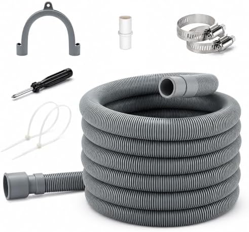 TTFLEX 6 FT Washing Machine Drain Hose Extension, Washer Drain Hose Kit by TTFLEX