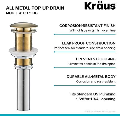 KRAUS Pop-Up Drain, Fits Sinks - Image 5