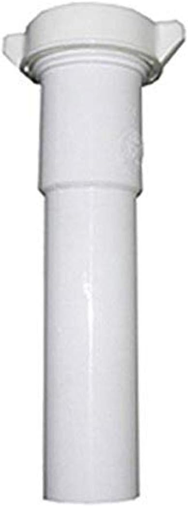 LASCO 03-4321 White Plastic Tubular 1-1/2-Inch by 6-Inch Slip Joint Extension by LASCO