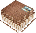 Sorbus Wood Grain Floor Tiles Foam Mat EVA Interlocking Mats Tile 3/8-Inch by Sorbus