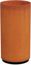 Corten Steel Garden Planter Round Heavy Duty Metal | Made in USA | Fully by Plantercraft
