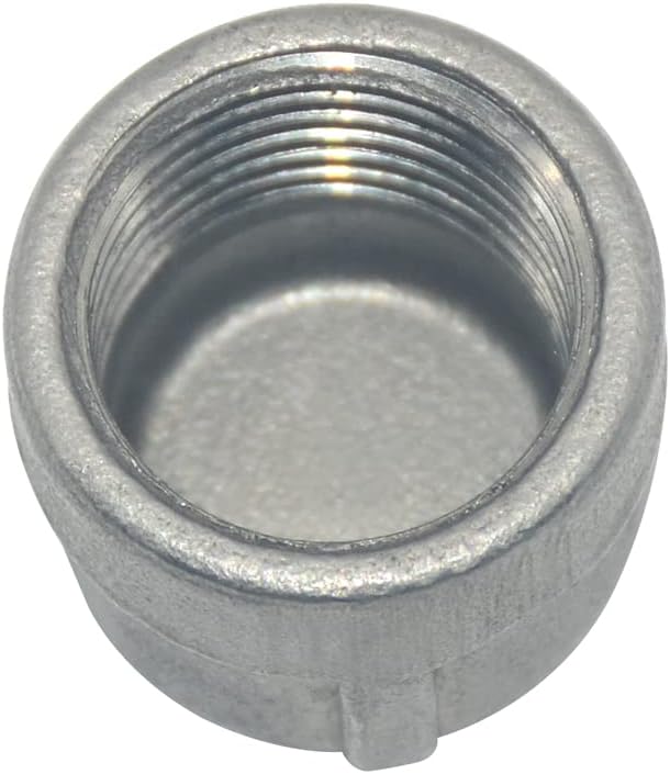 3/8" Cap, NPT Female Threaded Cast Pipe Fitting, Stainless Steel 304 - Image 2