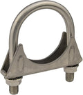 Heavy Duty 2.125" 2-1/8 Inch Exhaust U Bolt Clamp Stainless | 8.5mm Thick Rod by eLifecenter