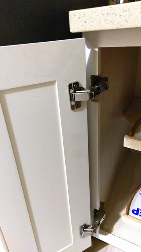 165 Degree Soft Close Cabinet Hinges 10 Pack, Face Frame Lazy Susan Corner - Image 4