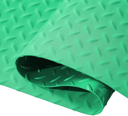 Industrial PVC Diamond-Plate Surface Matting, 4FT×9.8FT Anti-Slip Floor Mat Roll - Image 2