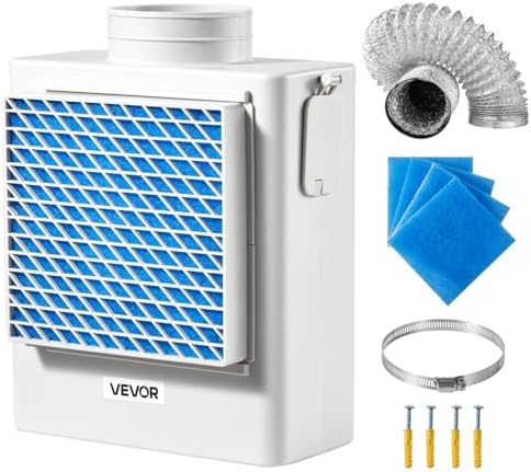 VEVOR 3-in-1 Indoor Dryer Vent Kit, Premium ABS Material Fits 4 inch Exhaust by VEVOR
