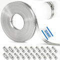32.81FT Hose Clamp Band Kit, 304 Stainless Steel Worm Gear by Unknown