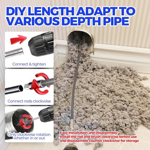 Holikme Dryer Vent Cleaner Kit - 15Ft Flexible Lint Brush - Image 3