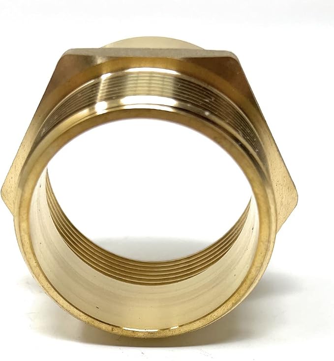 Cascada 2" G Thread Female to NPT Male Pipe Fitting Adapter | Lead-Free Brass - Image 8