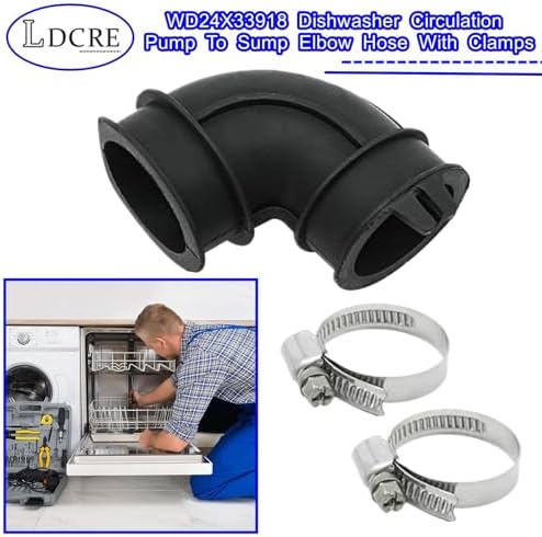 WD24X33918 Dishwasher Circulation Pump To Sump Elbow Hose - Image 2
