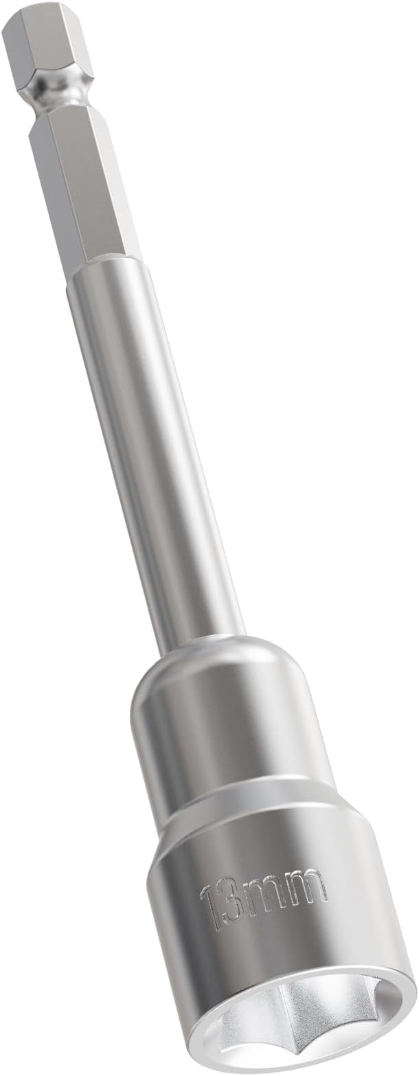 13mm Nut Setter Driver Drill Bit, 100mm Length | Quick-Change, Impact Nut by FOCMKEAS