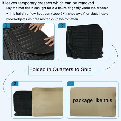 All Weather TPO Cargo Liners Trunk Mats Custom-fit - Image 4
