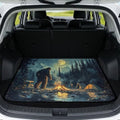 Bigfoot Campfire Trunk Mat 29"x39" by Mintulipy