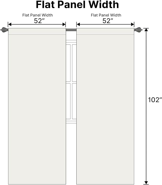 H.VERSAILTEX Back Tab Curtains 102 Inch Long - Image 6