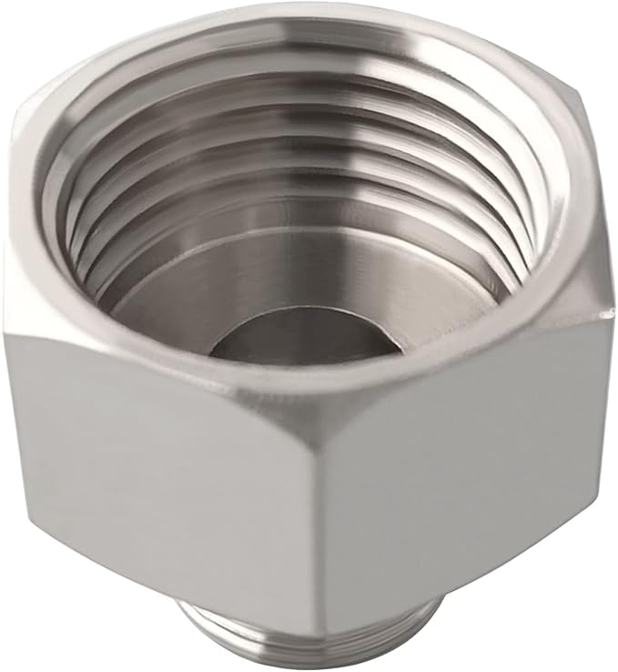 G 1/2 Female to 3/8 Male Compression Converter Reducer Adapter 4PCS | Nickel - Image 4