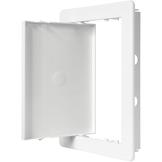 6" x 8" White ABS Plastic Plumbing Access Panel - Image 7