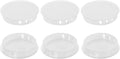 uxcell 6Pcs Plastic Hole Plugs, 50mm Flush Type Panel Plugs, Round Snap by uxcell