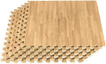 Forest Floor 3/8 Inch Thick Printed Foam Tiles, Premium Wood Grain Interlocking by WeSellMats