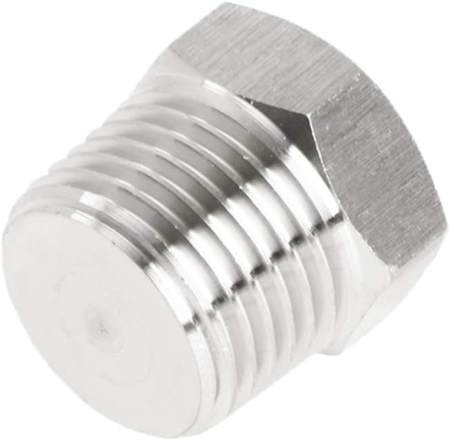 Joywayus 3Pcs Stainless Steel Outer Hex Thread Socket Pipe Plug Fitting 1/2" - Image 4