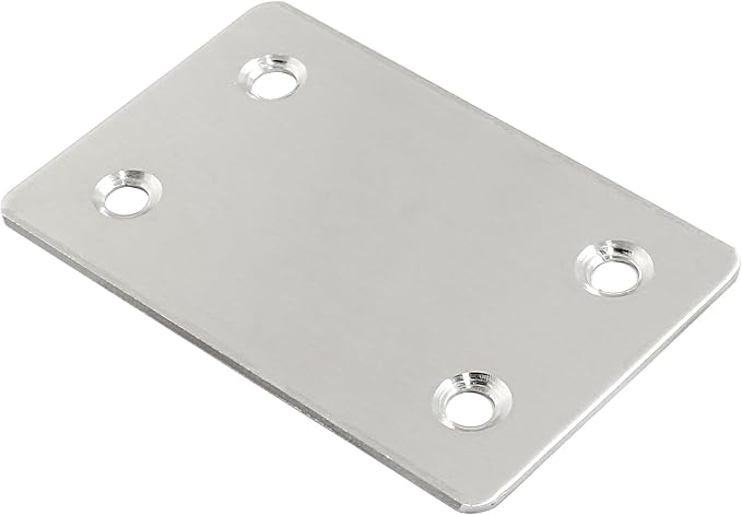 Bonsicoky 16 Pcs Flat Straight Brace Brackets, 2.4" x 1.5", Shelf Support - Image 3
