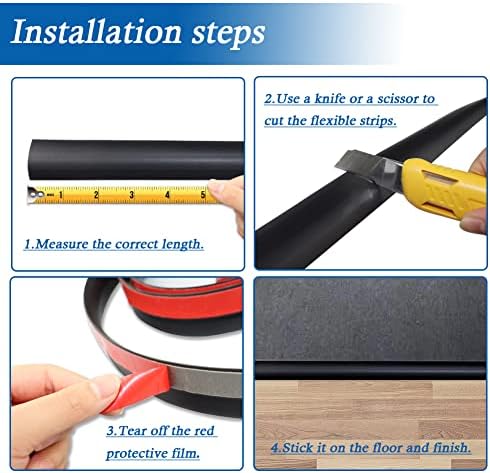 FONUNO Carpet Transition Strip Self Adhesive Floor Transition Strip - Image 5