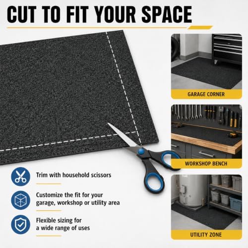 31" x 36" Garage Floor Mat, Oil Spill Mat - Image 5