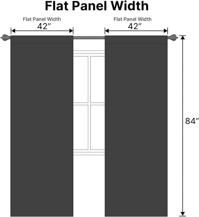 H.VERSAILTEX Blackout Curtains Thermal Insulated Window Treatment Panels Room - Image 7