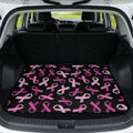 Pink Ribbon Trunk Mat for Car Snow Gear Trunk Mat Universal Waterproof Cargo by Mintulipy