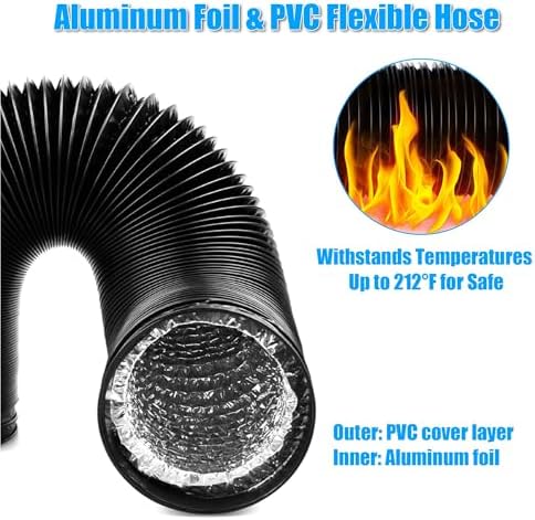 Upgrade Dryer Vent Hose for Tight Space, Dryer Vent Hose Kit, 90 Degree Dryer - Image 6