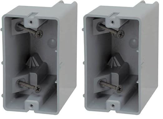 Southwire Device Box, 1 Gang, 22.5/Cu | Depth Adjustable | Heavy Duty 42lb | by Southwire