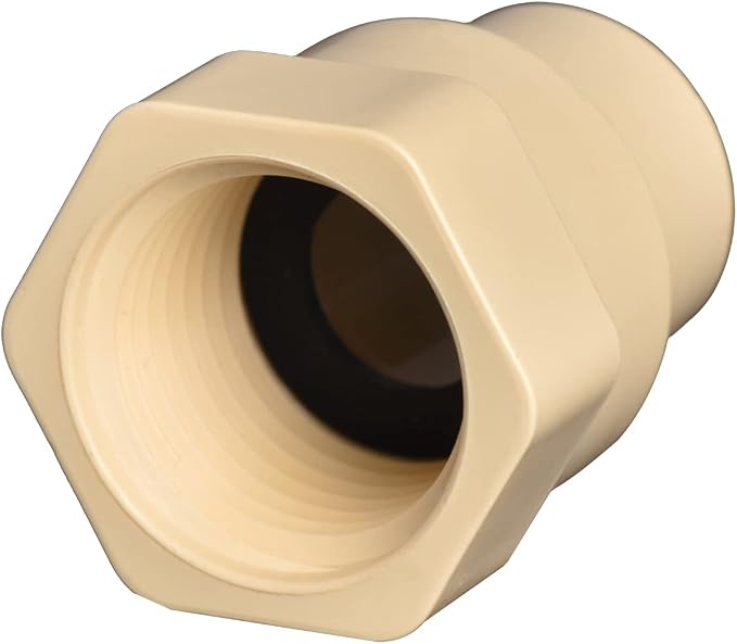 3/4" 10pcs CPVC Female Coupling Thread to Slip Beige | Pipe Fittings Adapter - Image 2