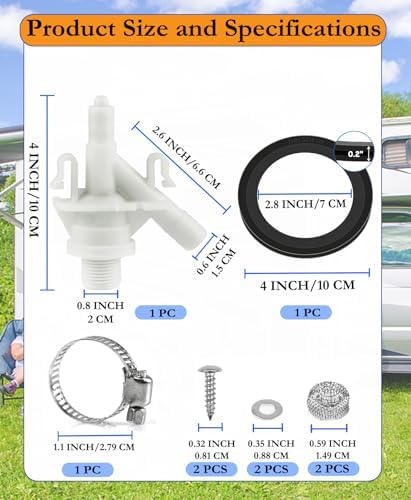 Upgraded RV Toilet Valve Replacement Kit - Image 3