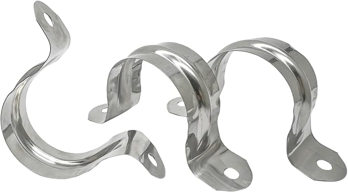1.5inch Two Hole Strap U Bracket Stainless Steel Tube Strap Tension Clip - Image 6