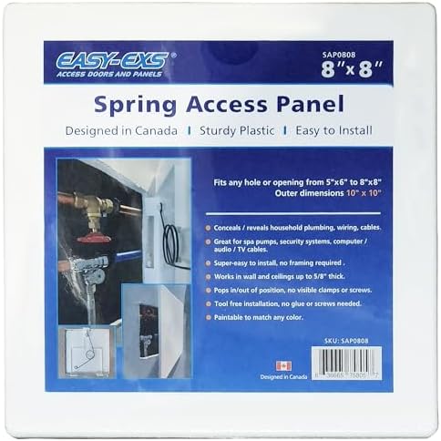EASY-EXS Access Panels Spring-Fit 8"x8" Square by EASY-EXS