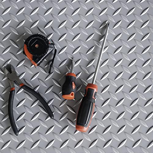 Workforce Vinyl Diamond Plate Commercial Grade Matting, Heavy Duty Floor Mat - Image 4