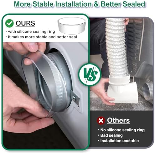Dryer Vent Hose For Tight Space, Indoor Dryer Vent, Dryer Hose Vent Kit - Image 6