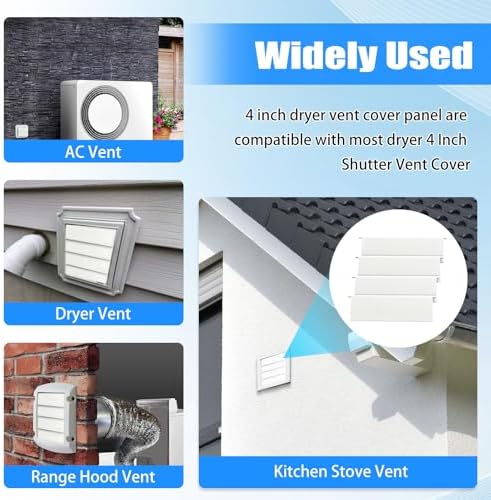4 Inch Dryer Vent Flap Replacements - Image 7