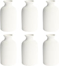 YANLING 6 Pack White Vase Small Ceramic Vases by YANLING