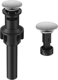 Bathroom Sink Drain with Overflow with Hair Catcher Anti-Clog Sink Strainer by Hurran