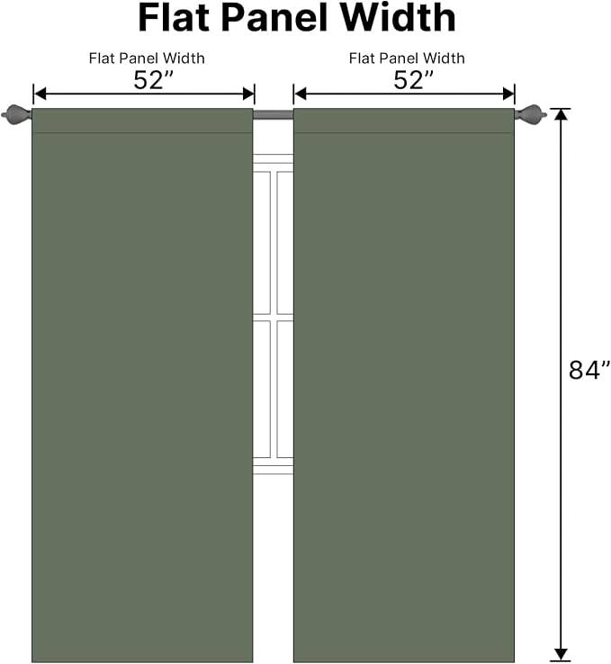H.VERSAILTEX Blackout Curtains Thermal Insulated Window Treatment Panels Room - Image 7