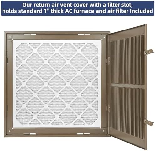 16x20 Return Air Grille, Air Return Vent Cover - Image 5
