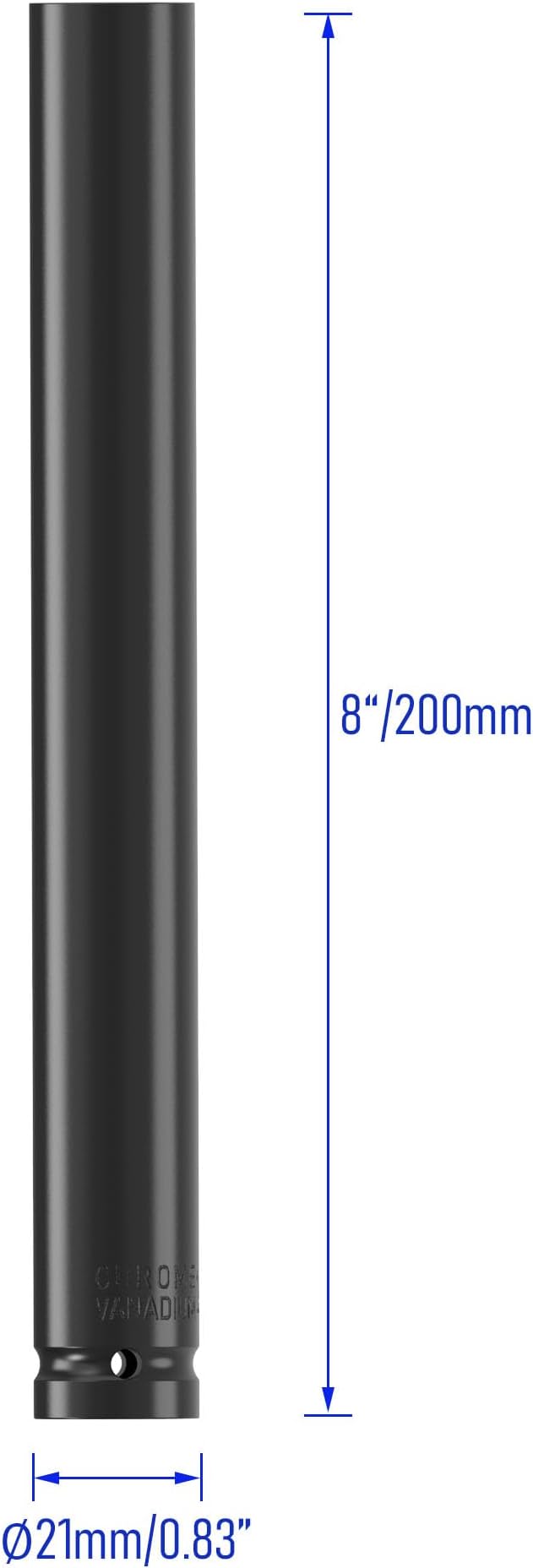 1/2" Drive 14mm Socket Accessory Set, 8 Inch Length | Deep 6-Point Impact - Image 3