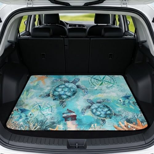 ELEQIN Car Cargo Liner Non Slip Backing Cargo Mat Rear Trunk Liner All Weather by ELEQIN